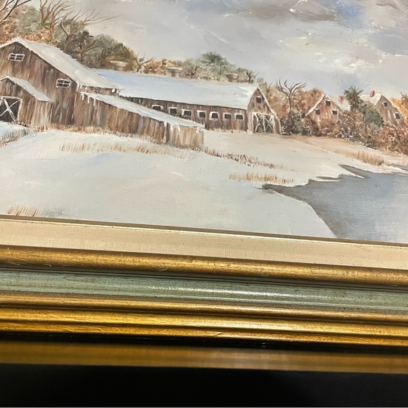 Original Framed Oil on Canvas Painting by Tommie L - Picture 3 of 7